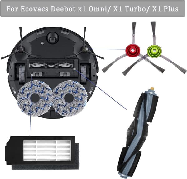 INF Tilbehør til Ecovacs DEEBOT X1 Omni/X1-e/X1 Turbo/X1/X1 Plus