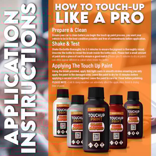 Touch Up Paint For BMW Z4 Merlot Red Metallic A02, WA02 30ml
