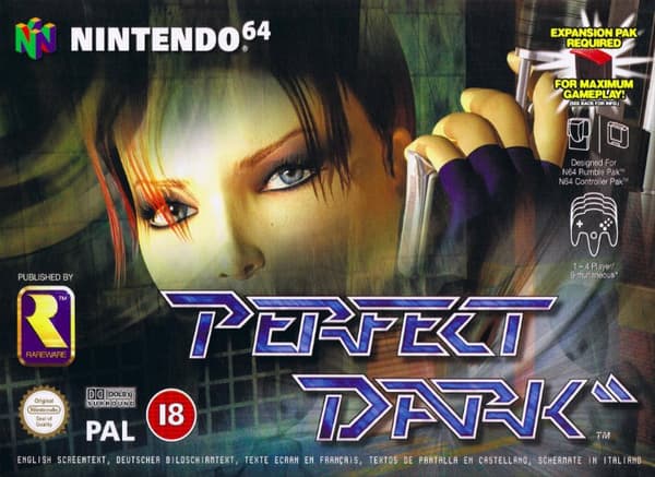 Perfect Dark - Nintendo 64/N64 - PAL/EUR (Begagnad) Endast Kassett 2