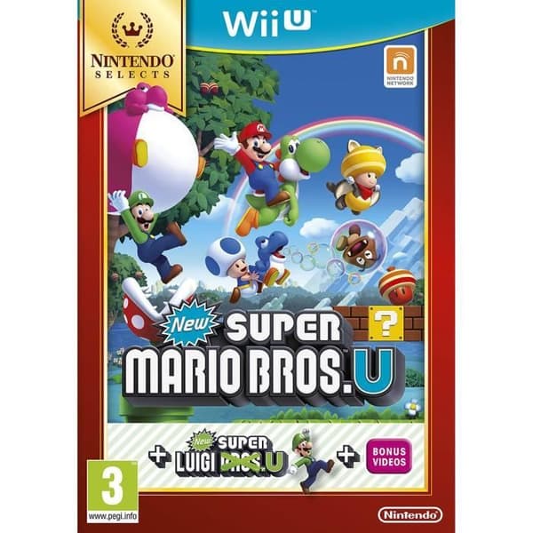 Videospel - Nintendo - New Super Mario Bros U + Super Luigi U - 1-4 spelare - Wii U - PEGI 3+