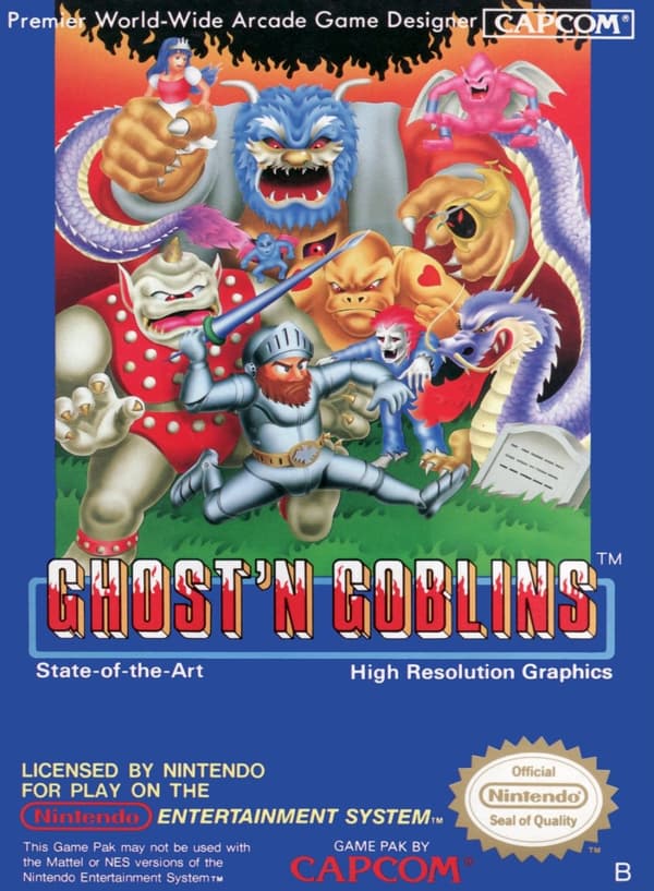 Ghosts 'N Goblins - Nintendo 8-bit / Nes – SCN – Cart only