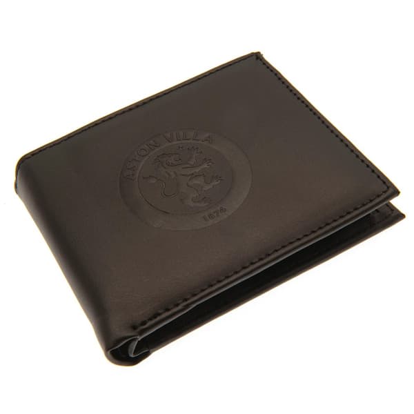 Aston Villa FC Debossed PU Wallet Black One Size