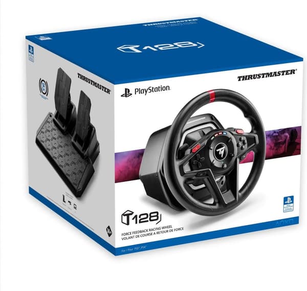 ThrustMaster T128 ratt og pedalsett - PC, PlayStation 4 & 5