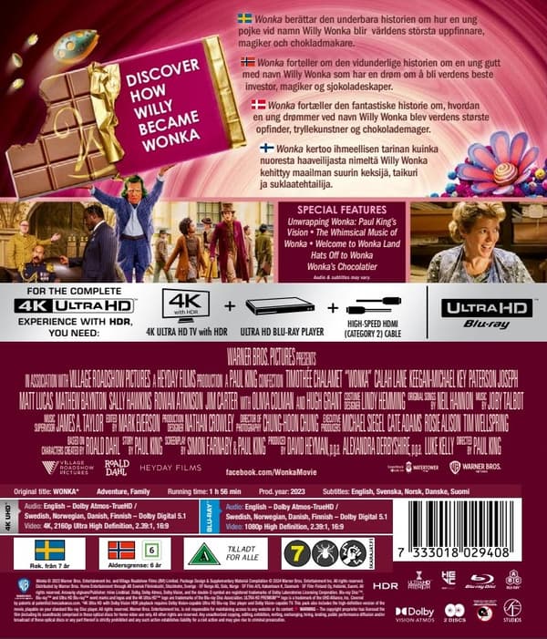 Wonka (4K Ultra HD + Blu-ray)